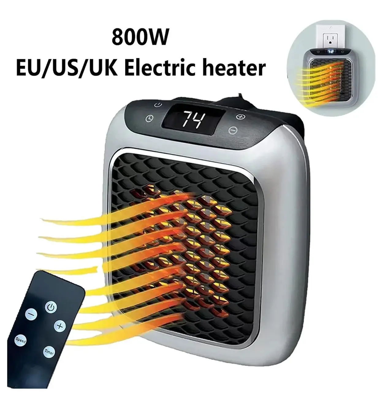 هیتر برقی HANDY HEATER | هیتر قابل تنظیم با ریموت کنترل