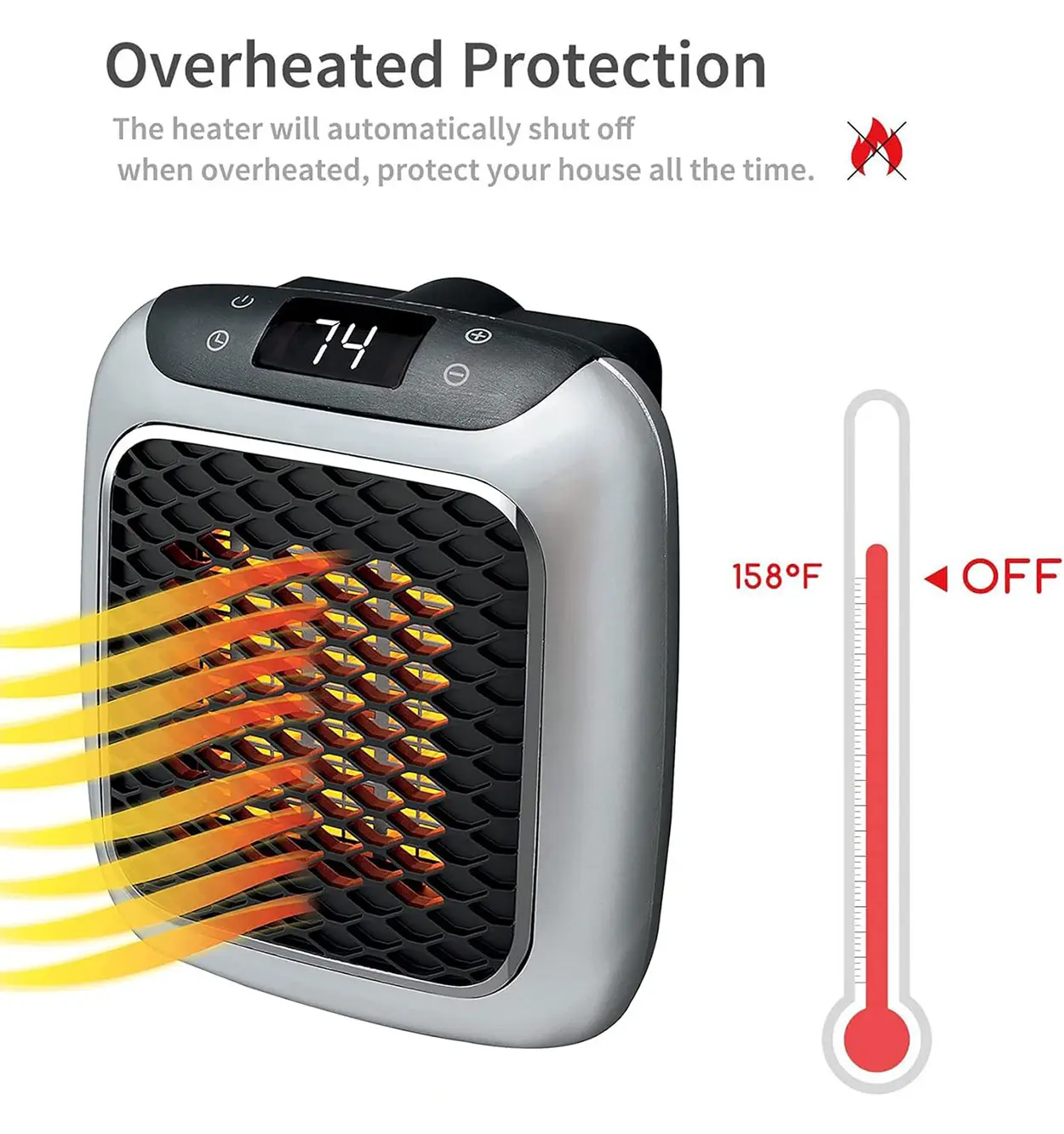 هیتر برقی HANDY HEATER | هیتر قابل تنظیم با ریموت کنترل