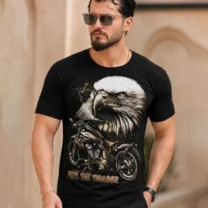 تیشرت مردانه طرح eagle