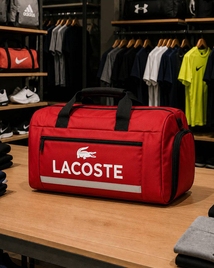 ساک ورزشی مدل LACOSTE ( قرمز )
