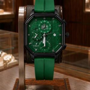 ساعت HUBLOT طرح سه موتوره (سبز)