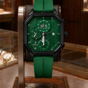 ساعت HUBLOT طرح سه موتوره (سبز)
